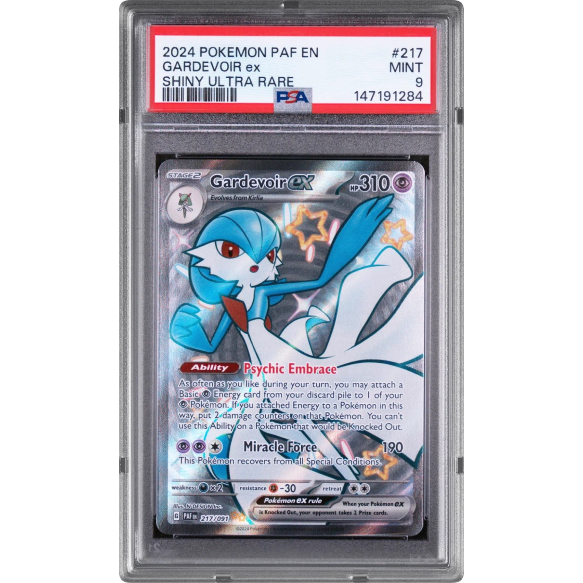Pokémon Paf Paldean Fates Gardevoir Shiny