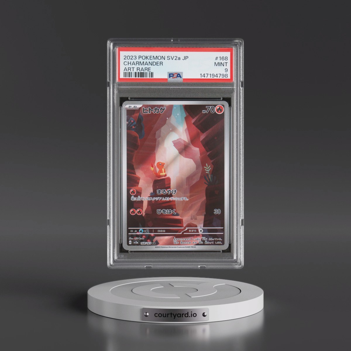2023 Pokémon Sv2a-Pokémon 151 #168 Charmander - Art Rare (PSA 9 MINT)
