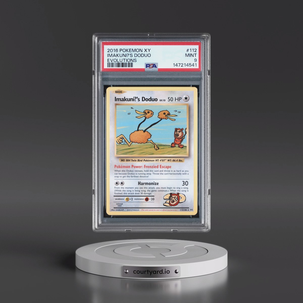 2016 Pokémon XY Evolutions #112 Imakuni?'s Doduo (PSA 9 MINT)