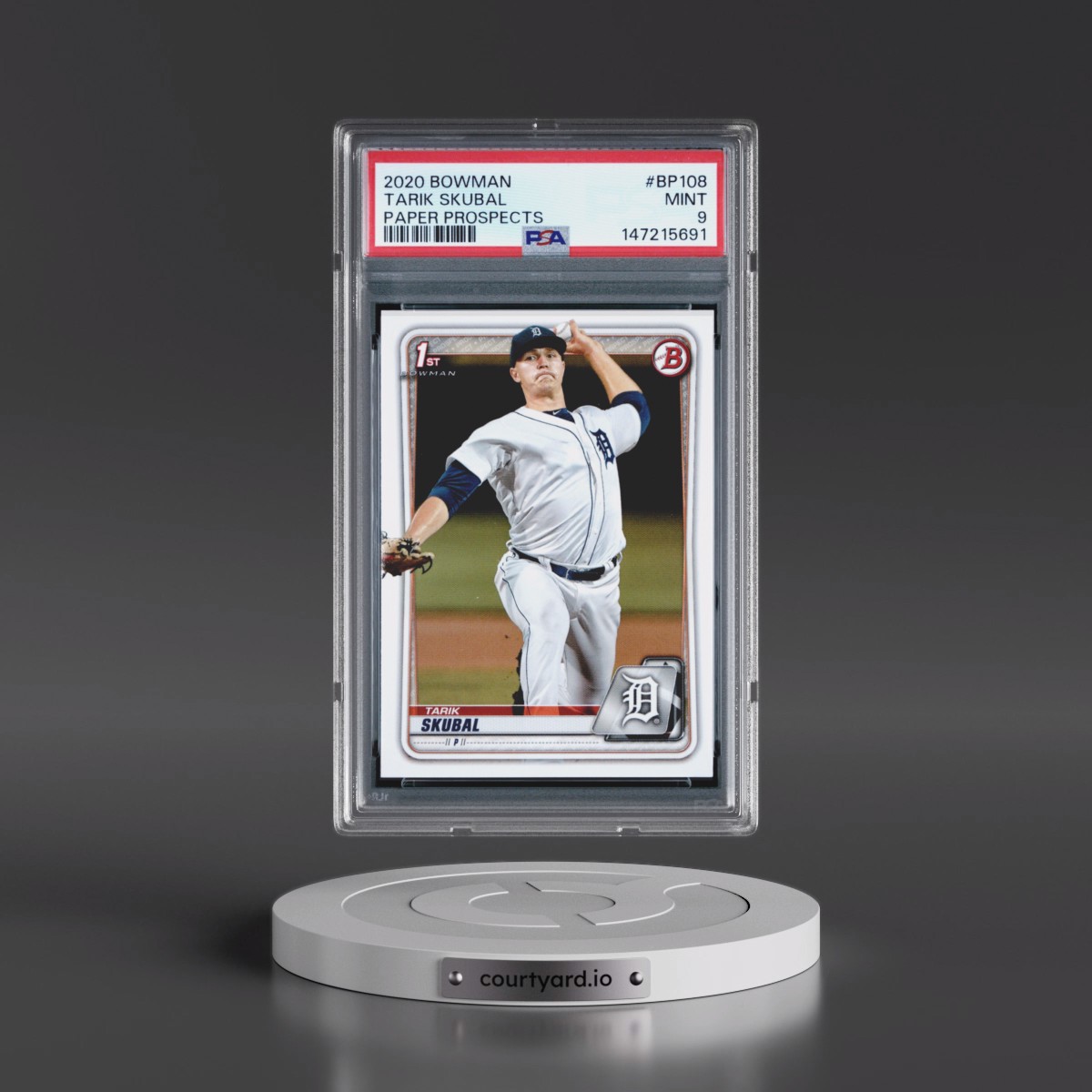 2020 Bowman Paper Prospects #BP108 Tarik Skubal (PSA 9 MINT)