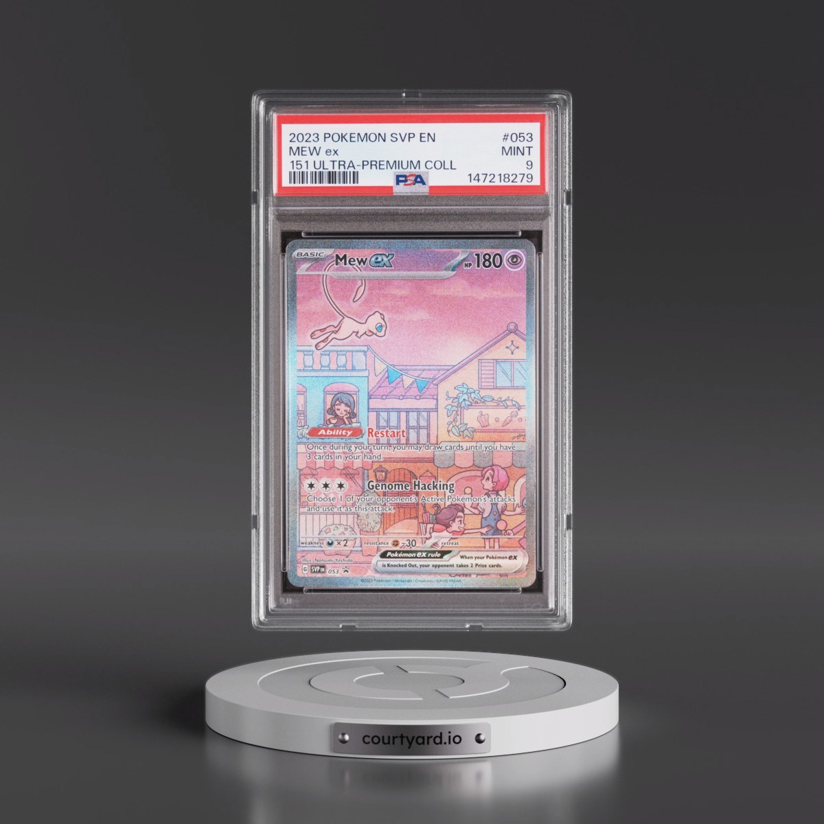2023 Pokémon Svp EN-SV Black Star Promo #053 Mew EX - Holo 151 Ultra-Premium Collection (PSA 9 MINT)