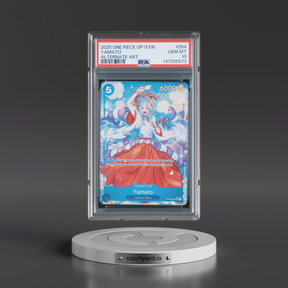 2025 One Piece OP13-Carrying on His Will #054 Yamato - Alternate Art (PSA 10 GEM MINT)