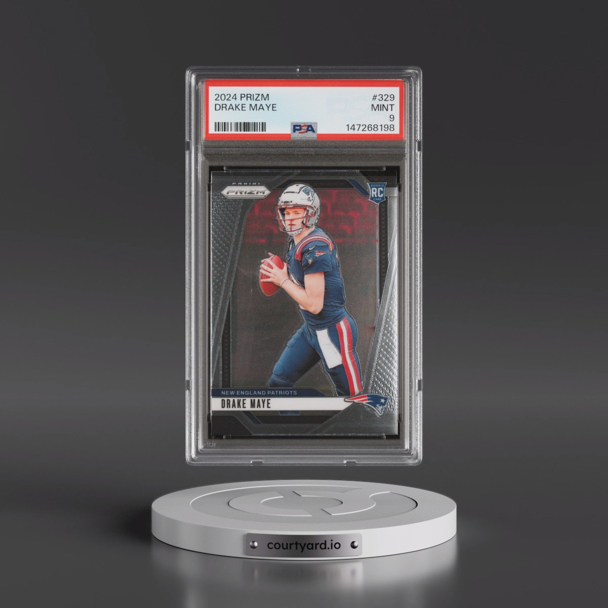 2024 Panini Prizm #329 Drake Maye (PSA 9 MINT)
