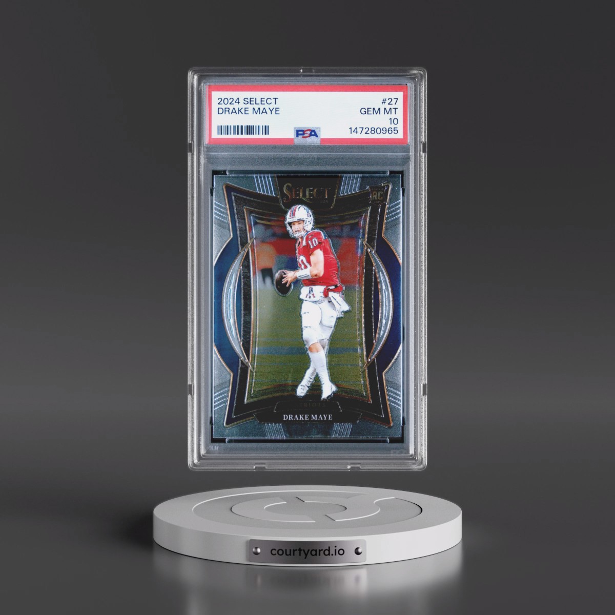 2024 Panini Select #27 Drake Maye (PSA 10 GEM MINT)