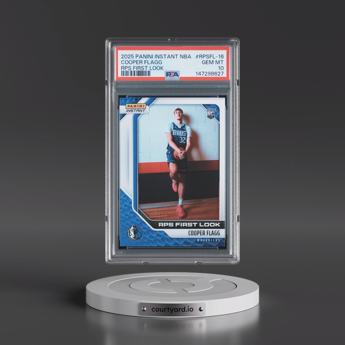 2025 Panini Instant NBA Rps First Look #RPSFL-16 Cooper Flagg (PSA 10 GEM MINT)