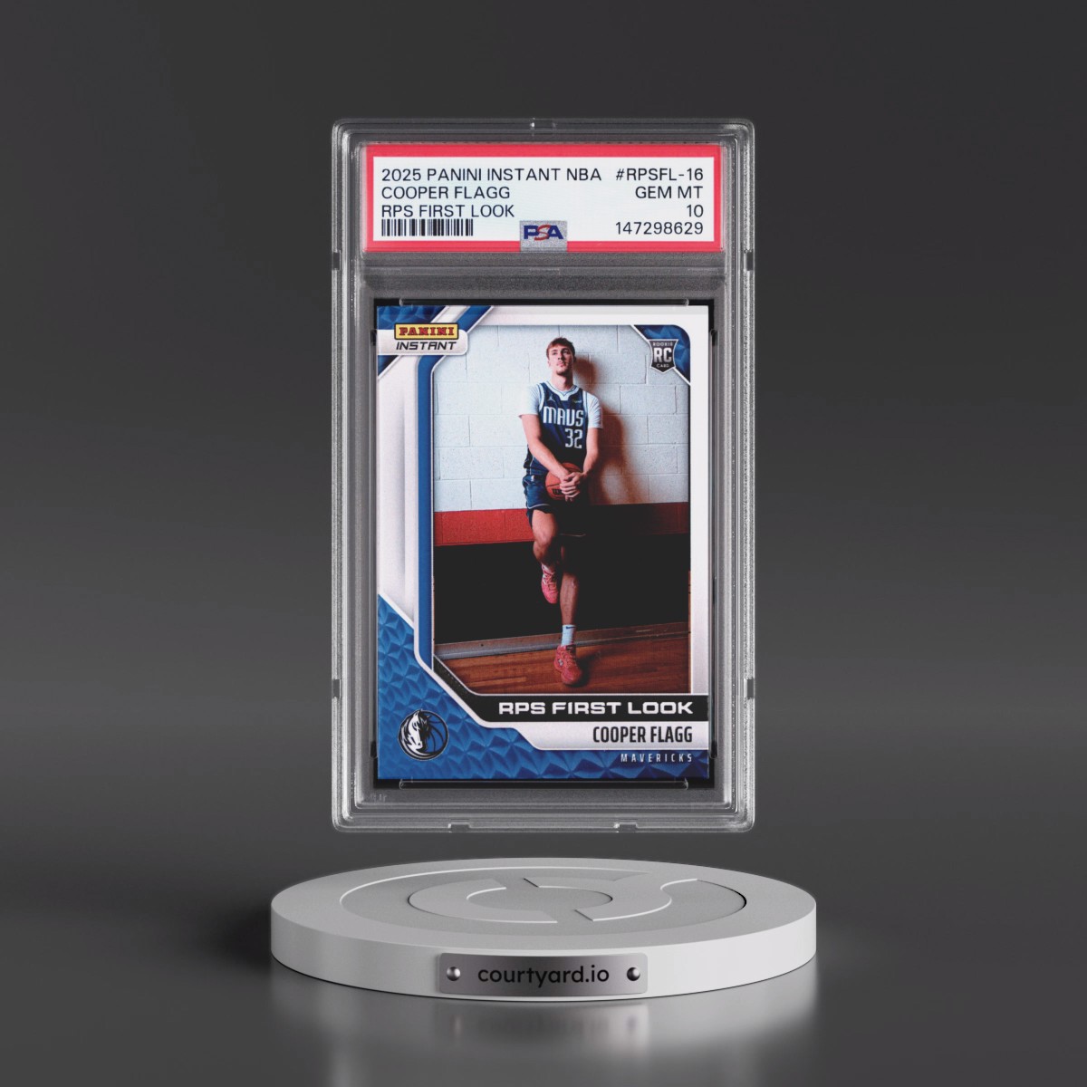 2025 Panini Instant NBA Rps First Look #RPSFL-16 Cooper Flagg (PSA 10 GEM MINT)