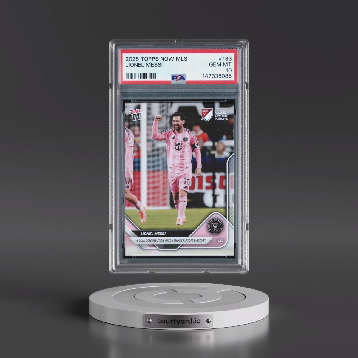 2025 Topps Now MLS #133 Lionel Messi (PSA 10 GEM MINT)