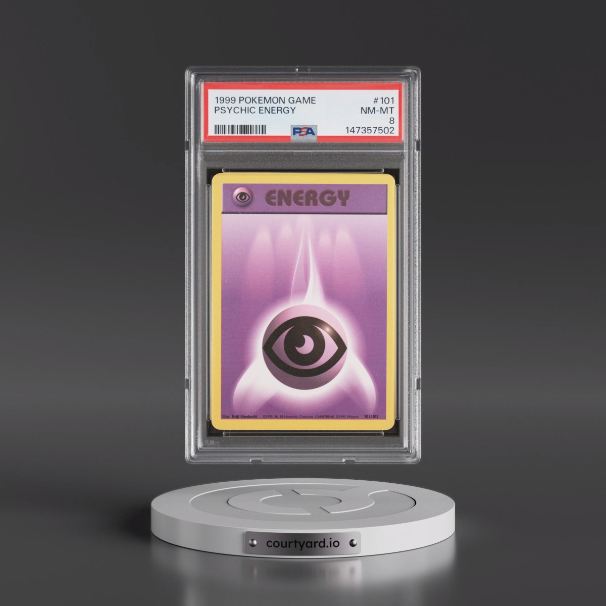 1999 Pokémon Game #101 Psychic Energy (PSA 8 NM-MT)