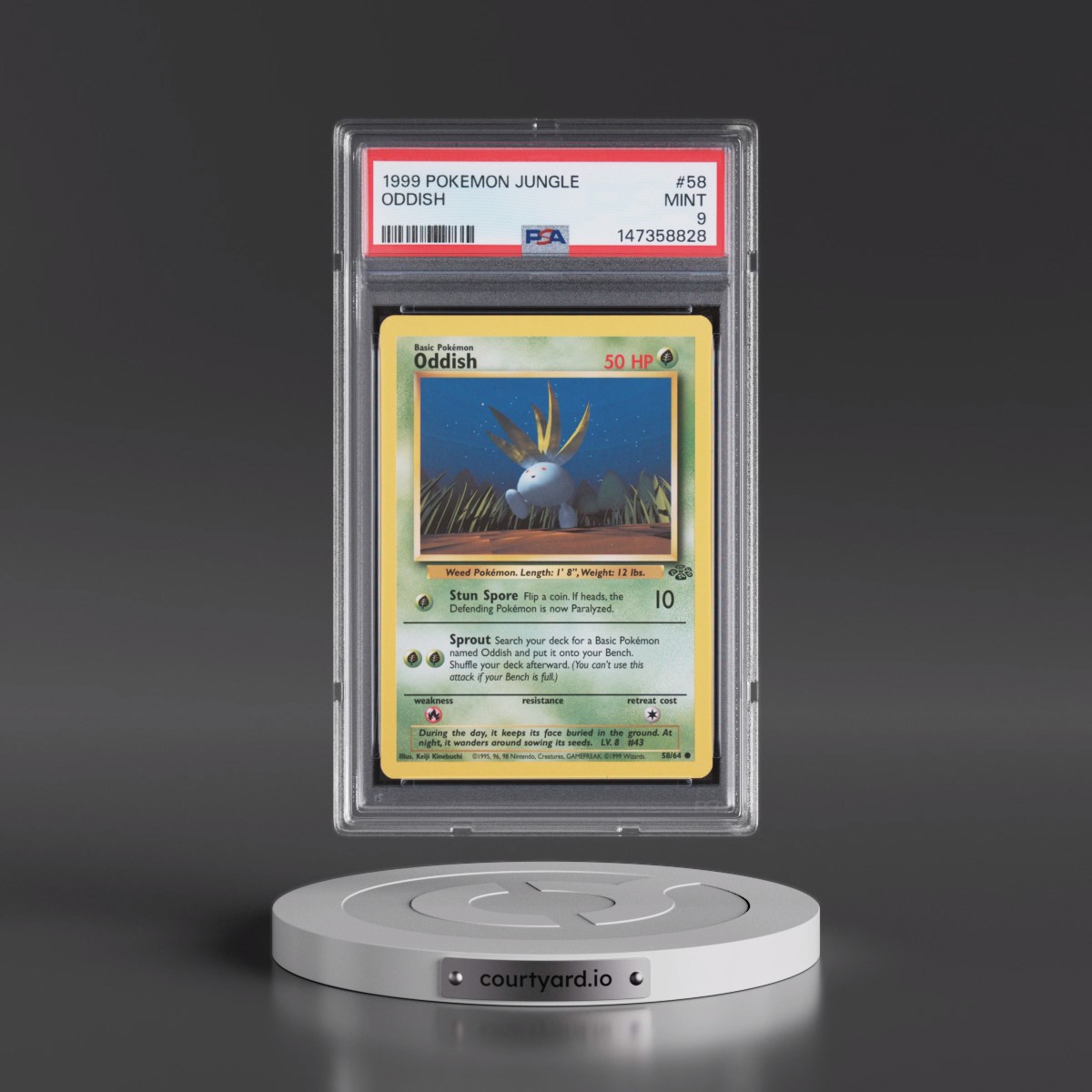 1999 Pokémon Jungle #58 Oddish (PSA 9 MINT)