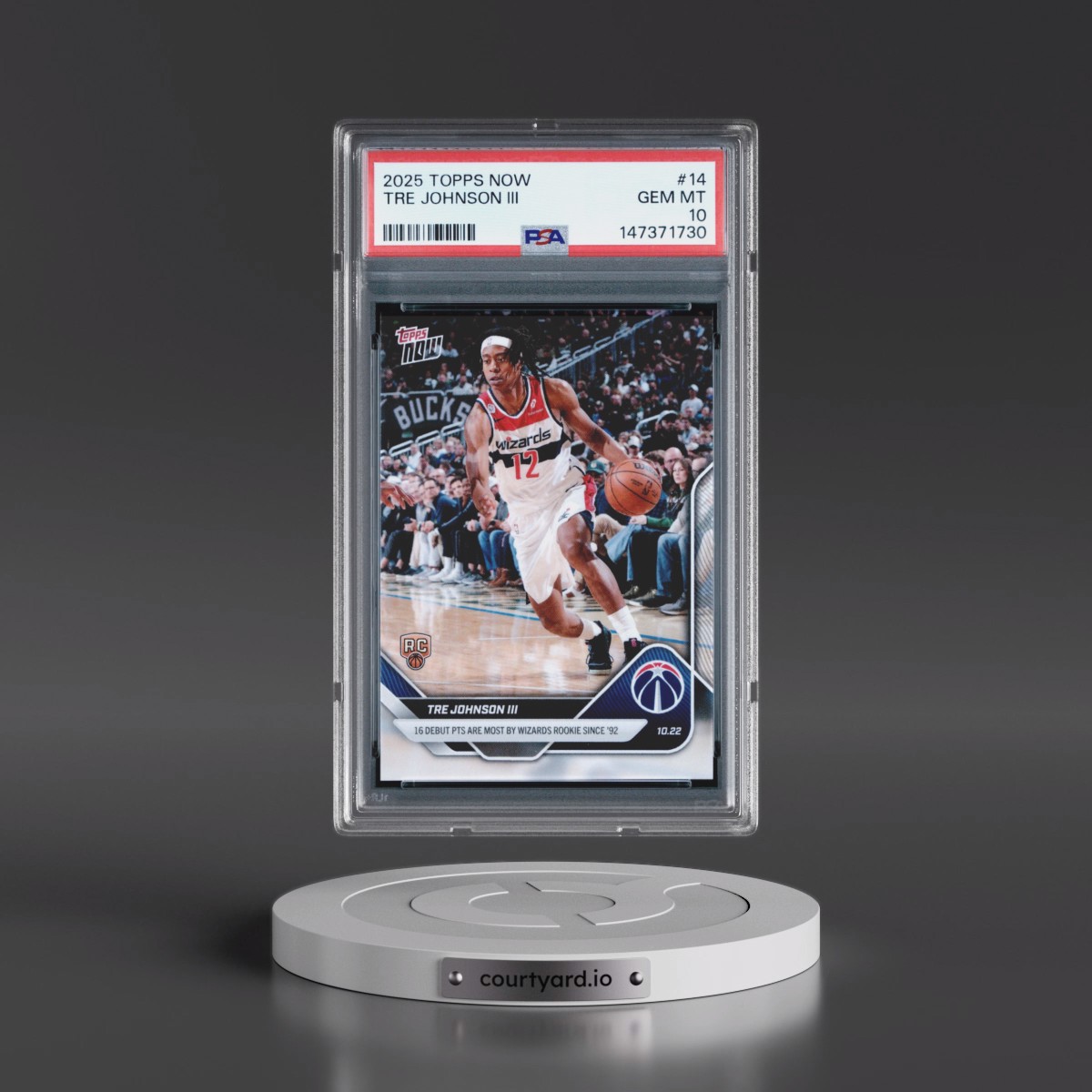 2025 Topps Now #14 Tre Johnson III (PSA 10 GEM MINT)