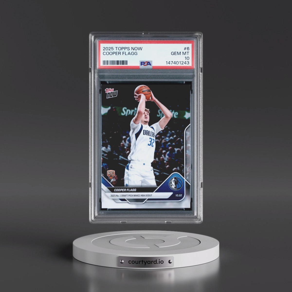 2025 Topps Now #6 Cooper Flagg (PSA 10 GEM MINT)