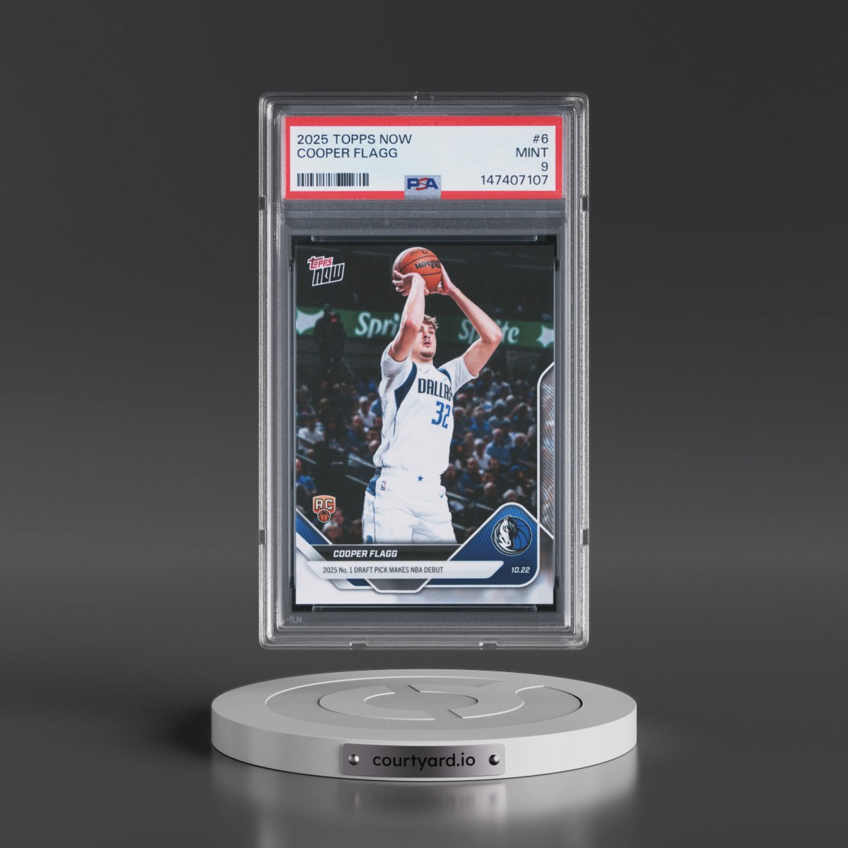2025 Topps Now #6 Cooper Flagg (PSA 9 MINT)