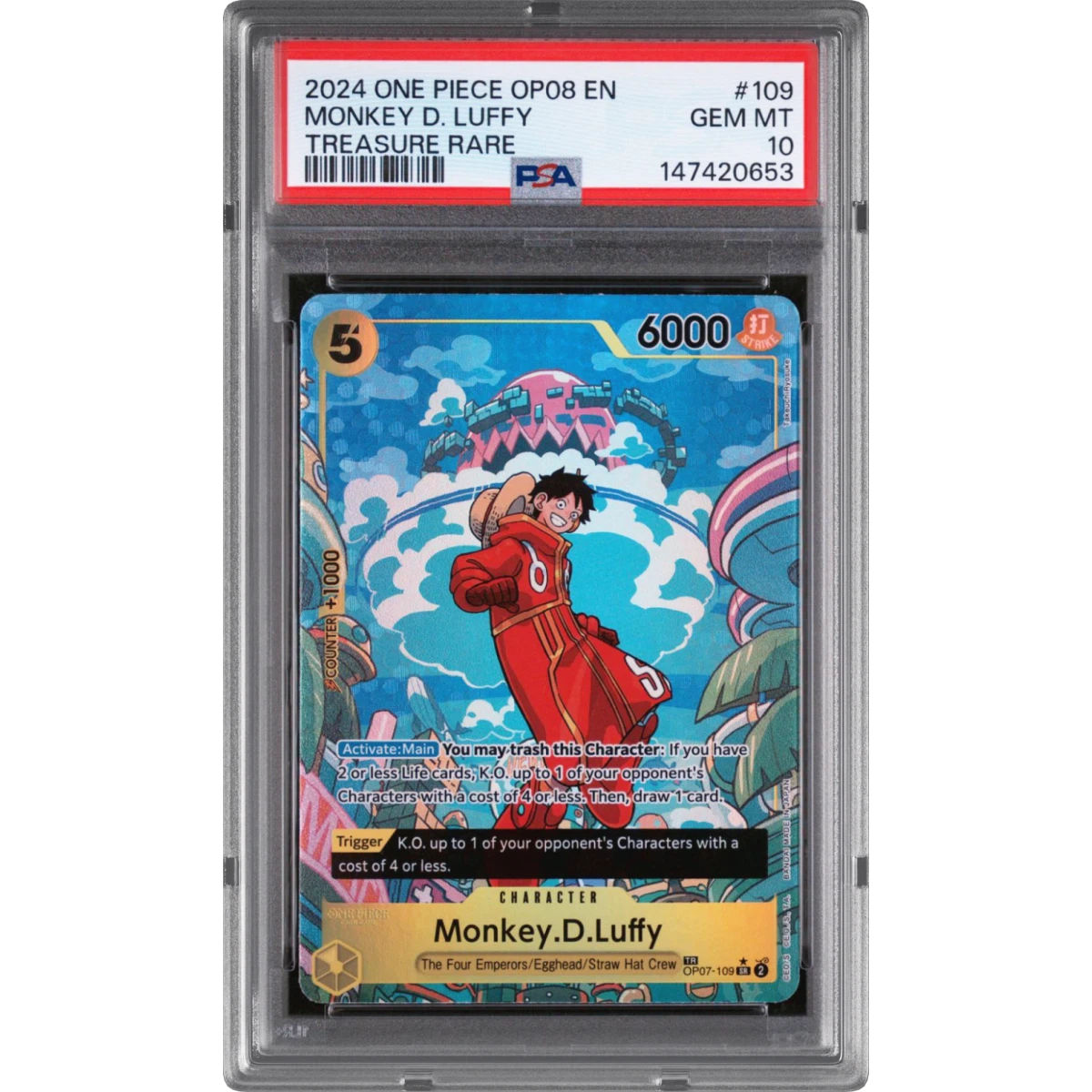Monkey D. Luffy card artwork