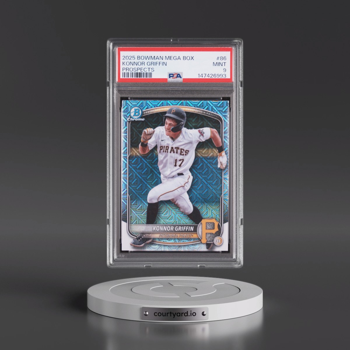 2025 Bowman Mega Box Chrome Prospects #86 Konnor Griffin (PSA 9 MINT)