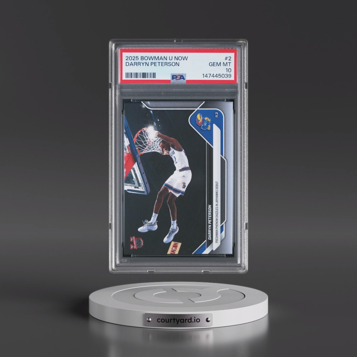 2025 Bowman U Now #2 Darryn Peterson (PSA 10 GEM MINT)