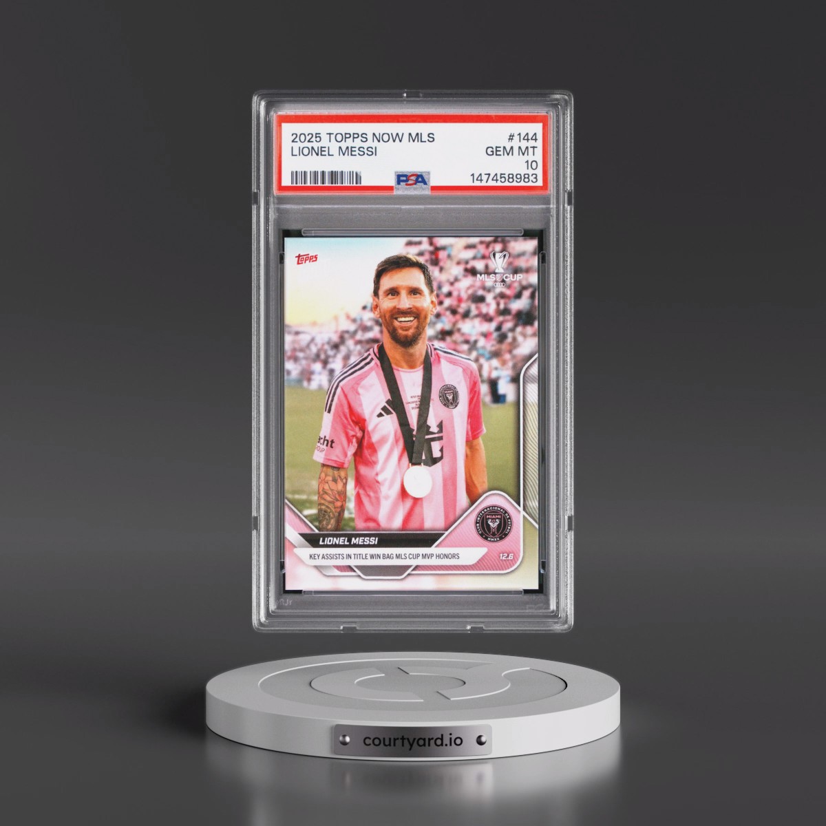 2025 Topps Now MLS #144 Lionel Messi (PSA 10 GEM MINT)