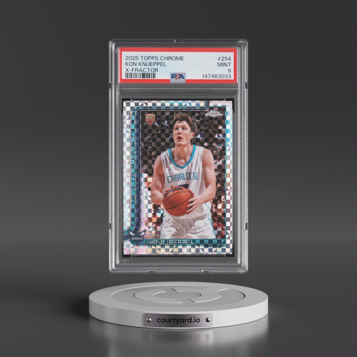 2025 Topps Chrome Kon Knueppel - X-Fractor #254 PSA 9