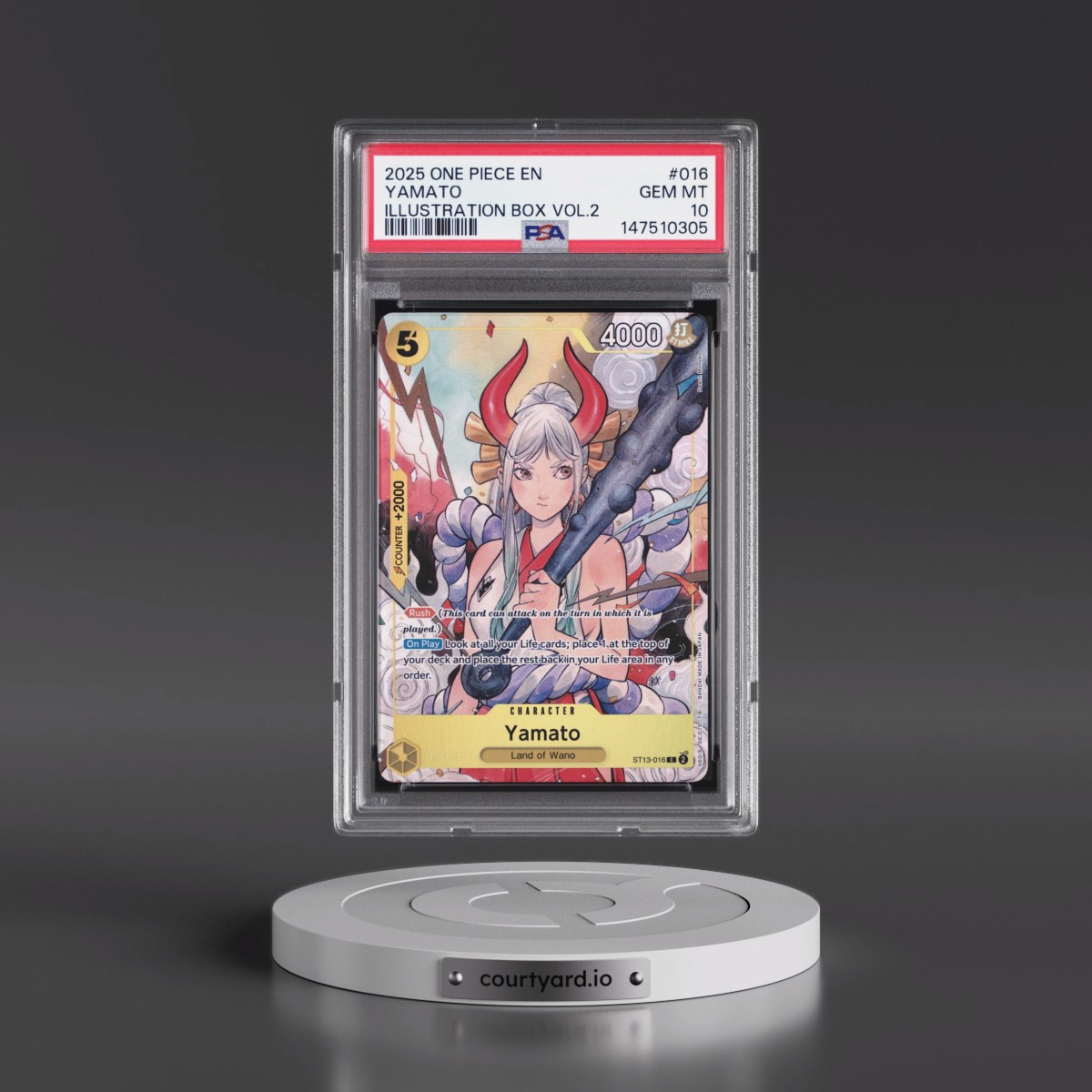 2025 One Piece Promos Yamato - Illustration Box Vol.2 #016 PSA 10