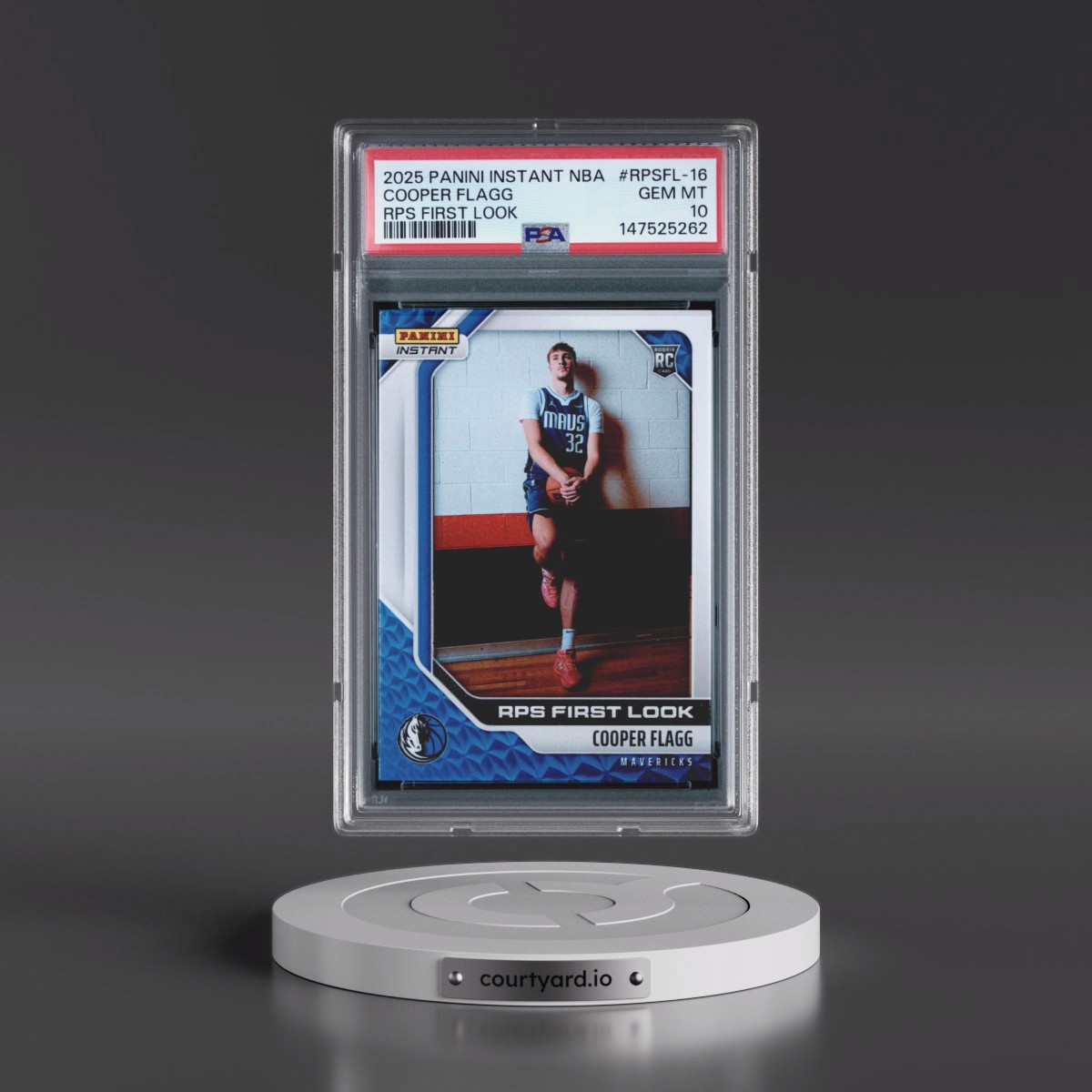 2025 Panini Instant NBA Rps First Look #RPSFL-16 Cooper Flagg (PSA 10 GEM MINT)
