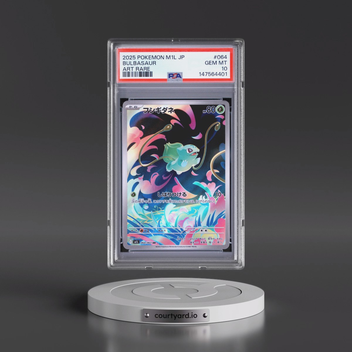 2025 Pokémon M1l-Mega Brave #064 Bulbasaur - Art Rare (PSA 10 GEM MINT)