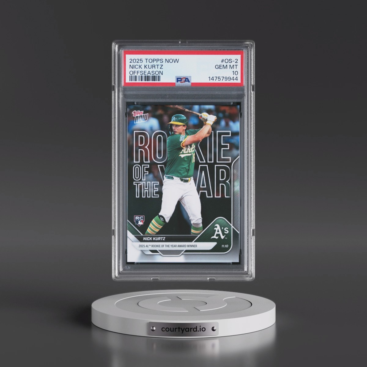 2025 Topps Now Offseason #OS-2 Nick Kurtz (PSA 10 GEM MINT)
