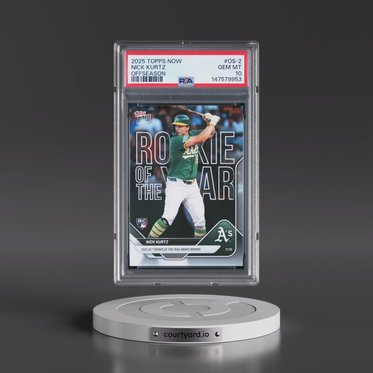 2025 Topps Now Offseason #OS-2 Nick Kurtz (PSA 10 GEM MINT)