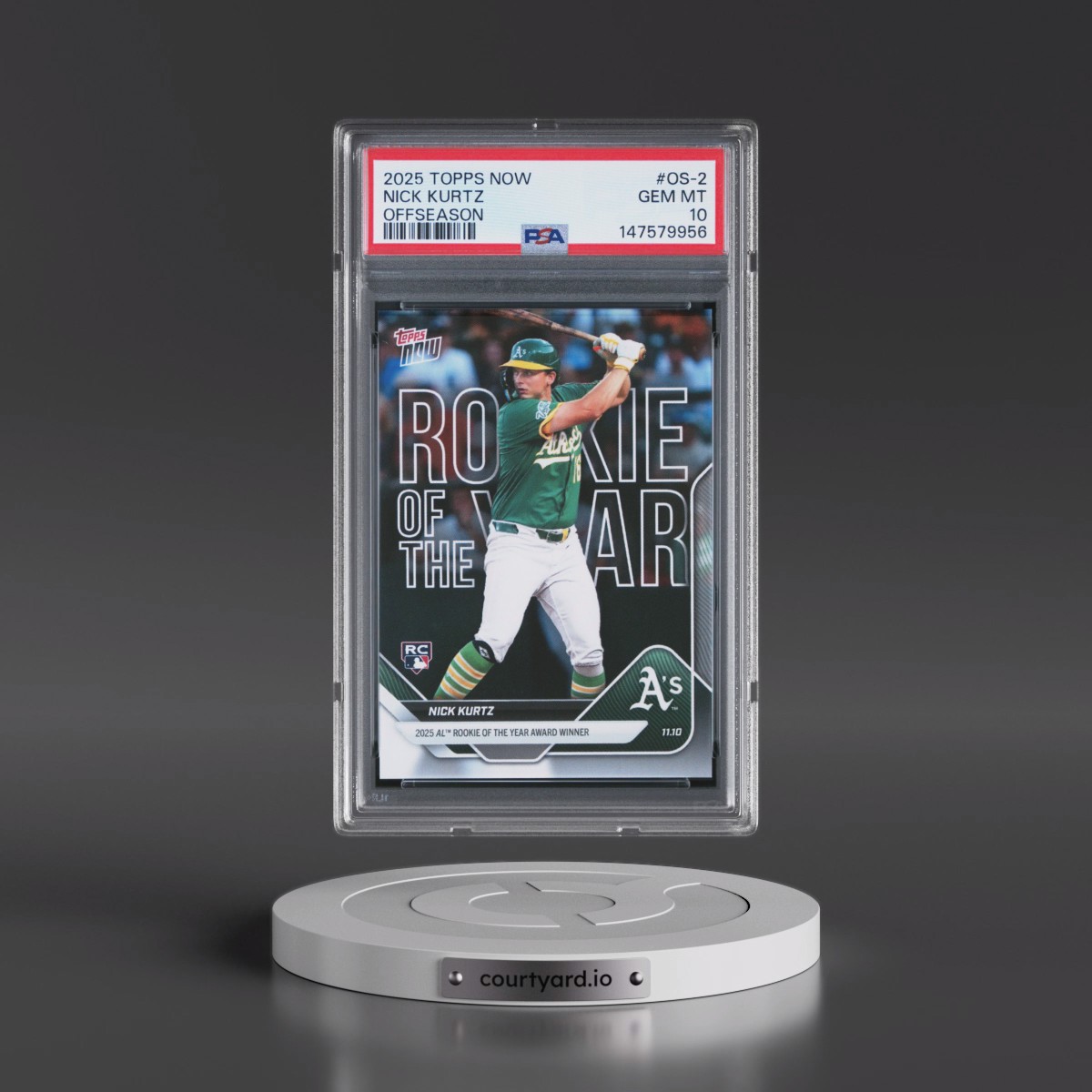 2025 Topps Now Offseason #OS-2 Nick Kurtz (PSA 10 GEM MINT)