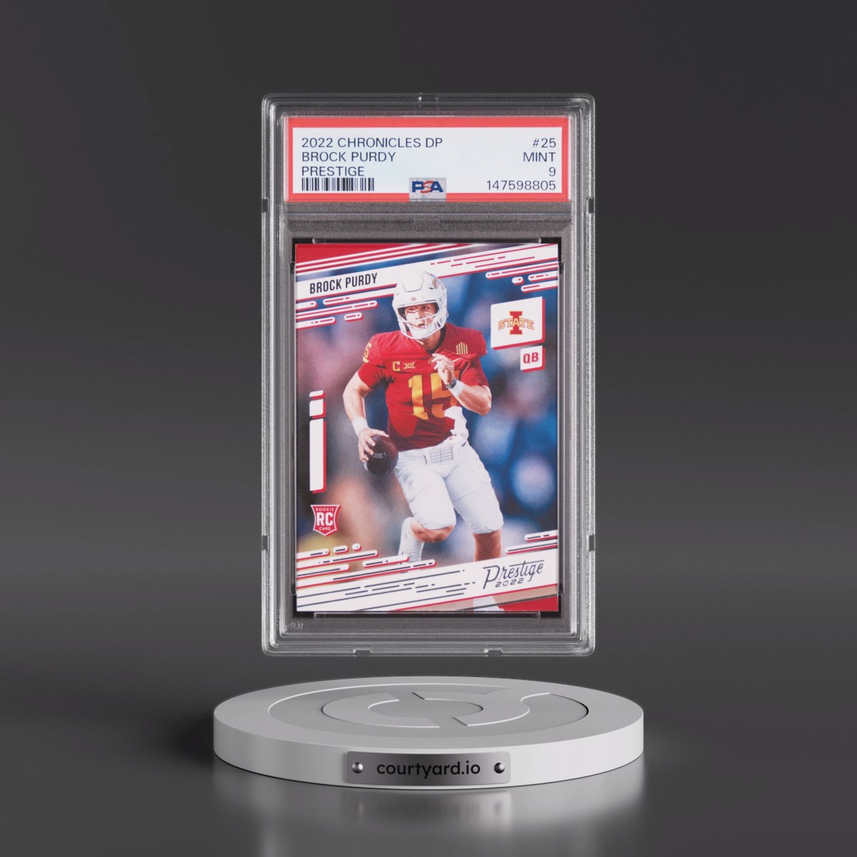 2022 Panini Chronicles Draft Picks Prestige #25 Brock Purdy (PSA 9 MINT)