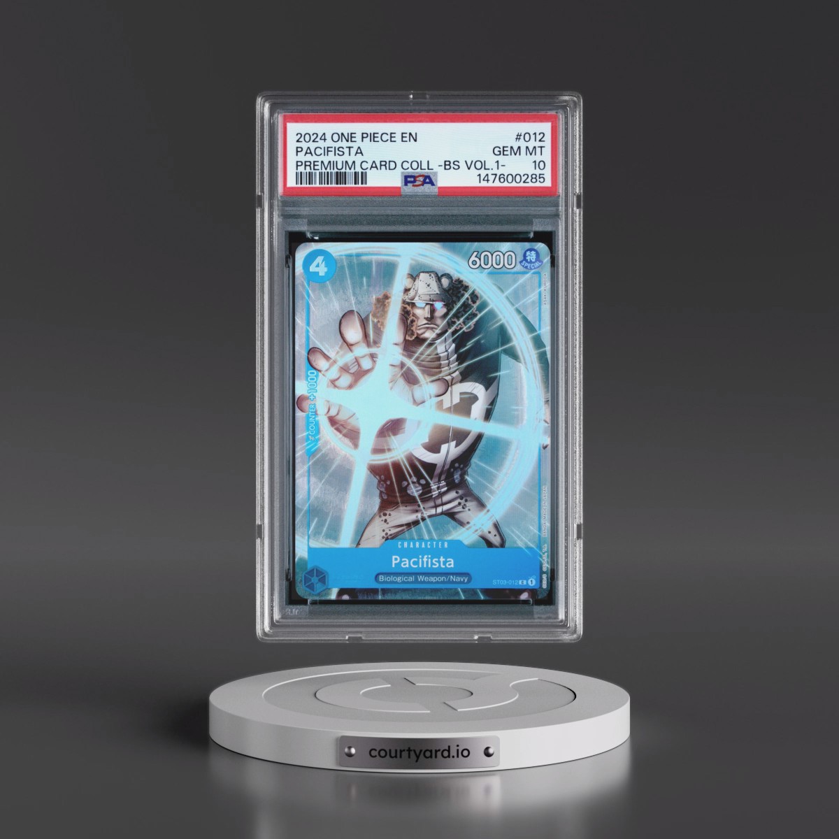 2024 One Piece Premium Card Collection -Best Selection Vol.1 #012 Pacifista (PSA 10 GEM MINT)