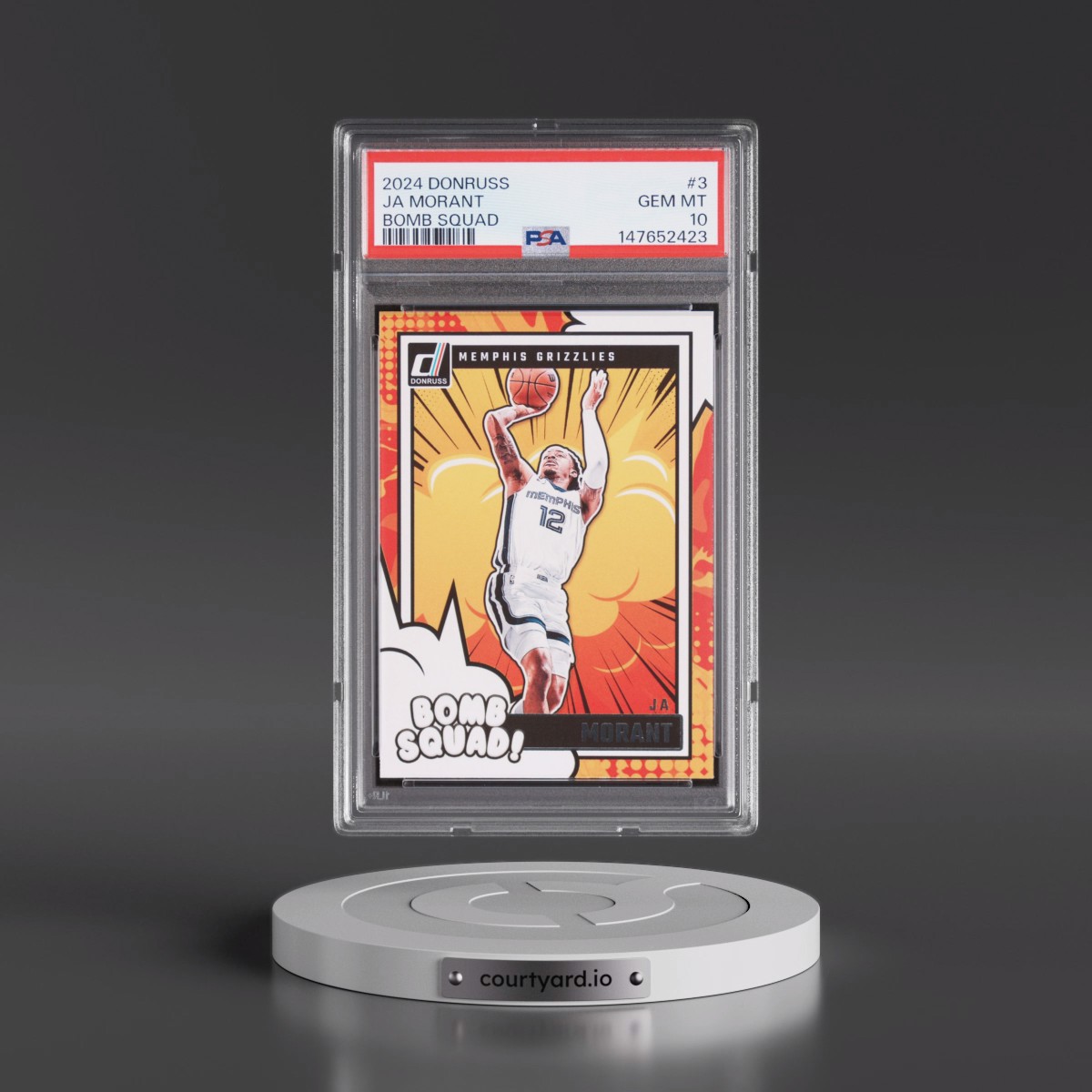 2024 Panini Donruss Bomb Squad #3 Ja Morant (PSA 10 GEM MINT)