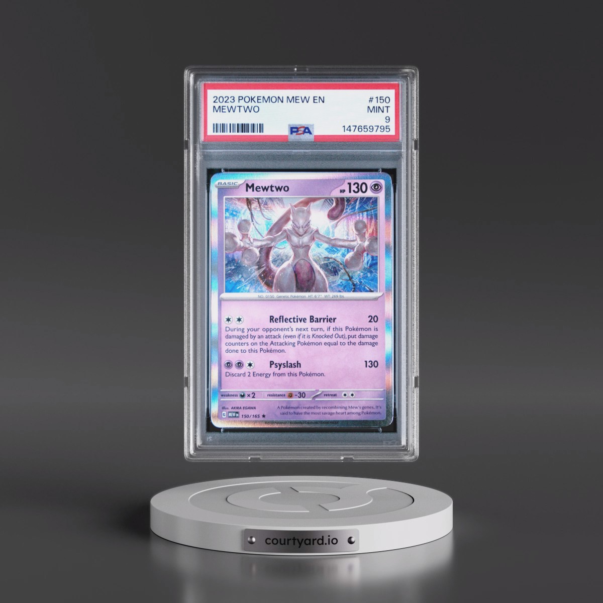 2023 Pokémon Mew EN-151 #150 Mewtwo (PSA 9 MINT)