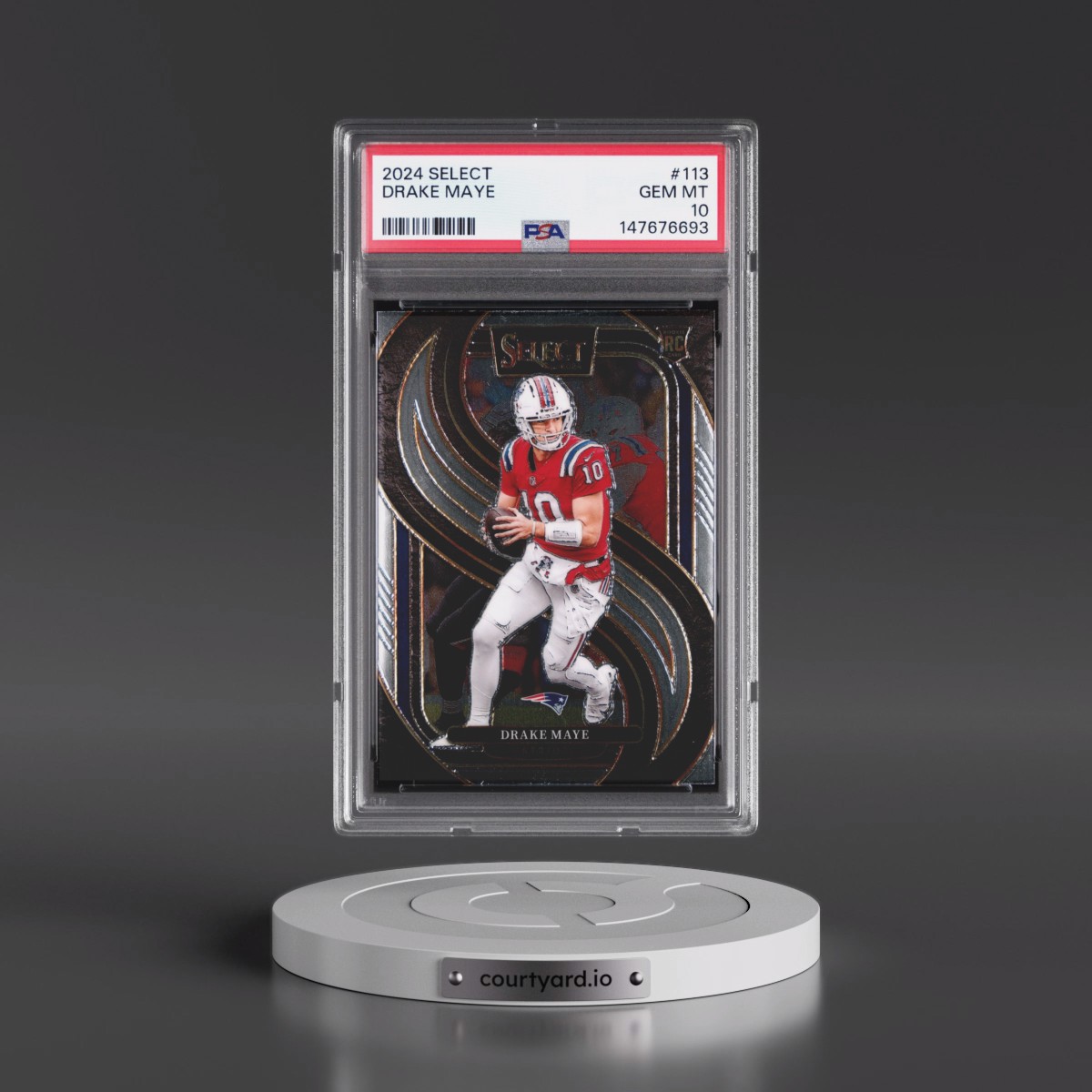 2024 Panini Select #113 Drake Maye (PSA 10 GEM MINT)