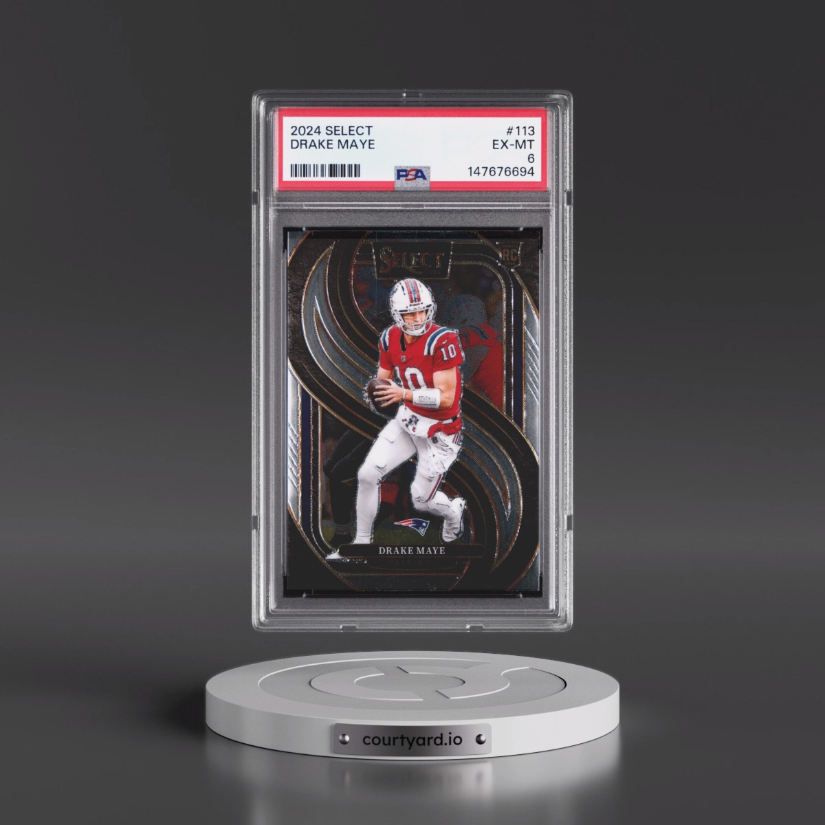 2024 Panini Select #113 Drake Maye (PSA 6 EX-MT)