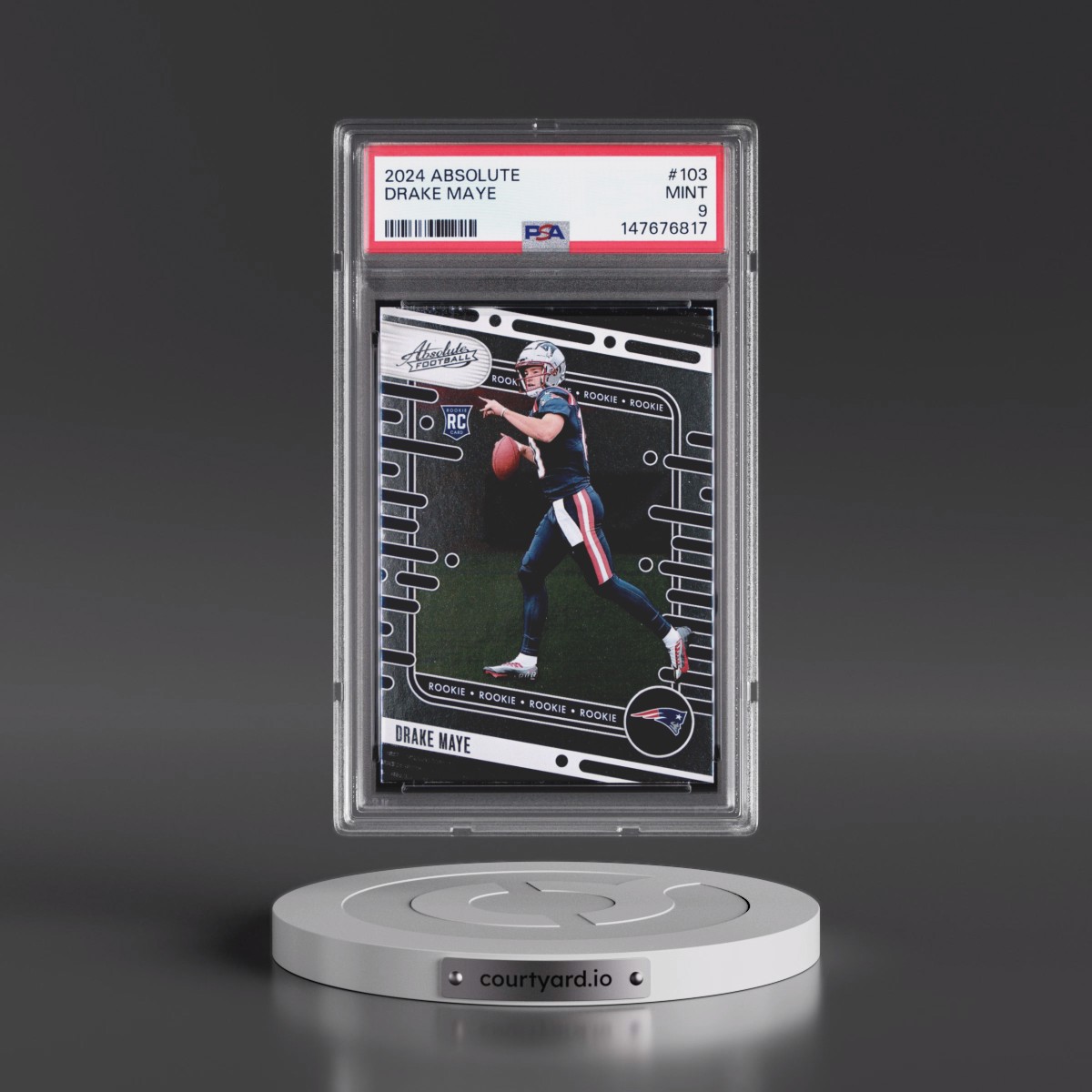 2024 Panini Absolute #103 Drake Maye (PSA 9 MINT)
