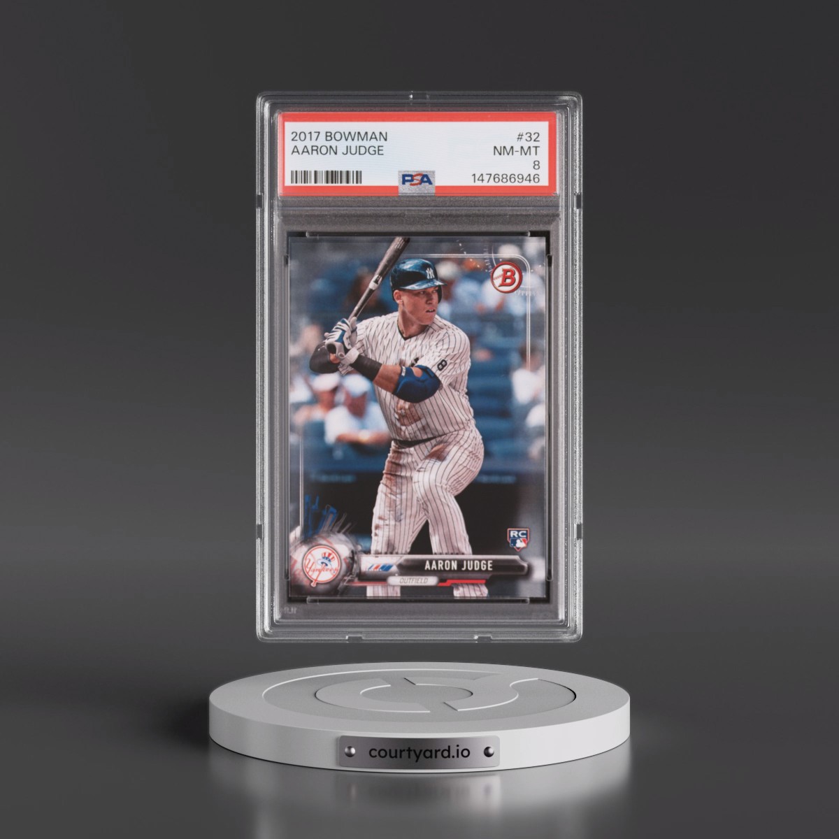 2017 Bowman #32 Aaron Judge (PSA 8 NM-MT)
