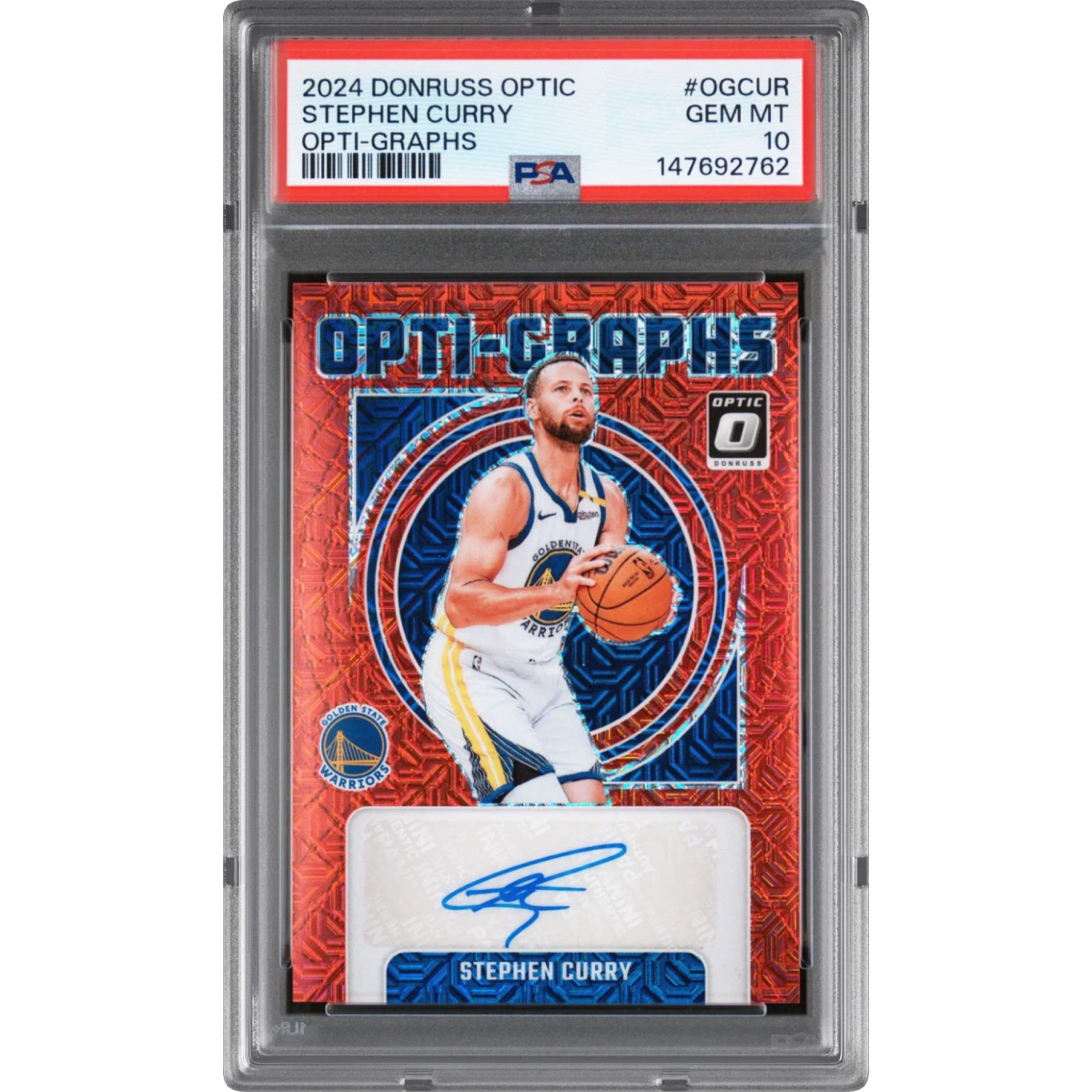 2024 Panini Donruss Optic Opti-Graphs #OGCUR Stephen Curry (PSA 10 GEM MINT)