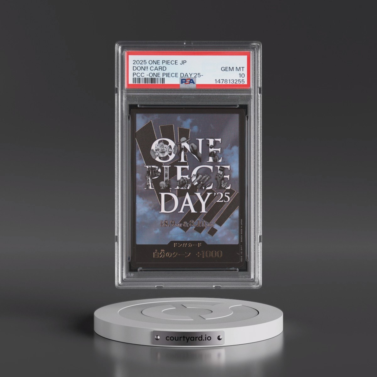 2025 One Piece Japanese Premium Card Collection -One Piece Day'25 Don!! Card PSA 10