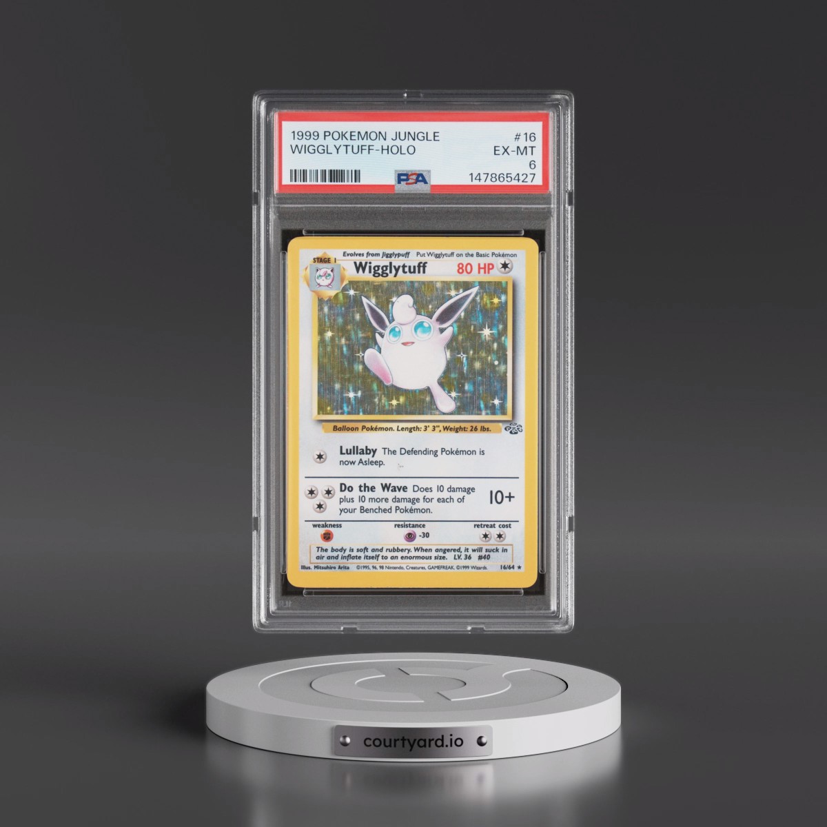 1999 Pokémon Jungle #16 Wigglytuff - Holo (PSA 6 EX-MT)