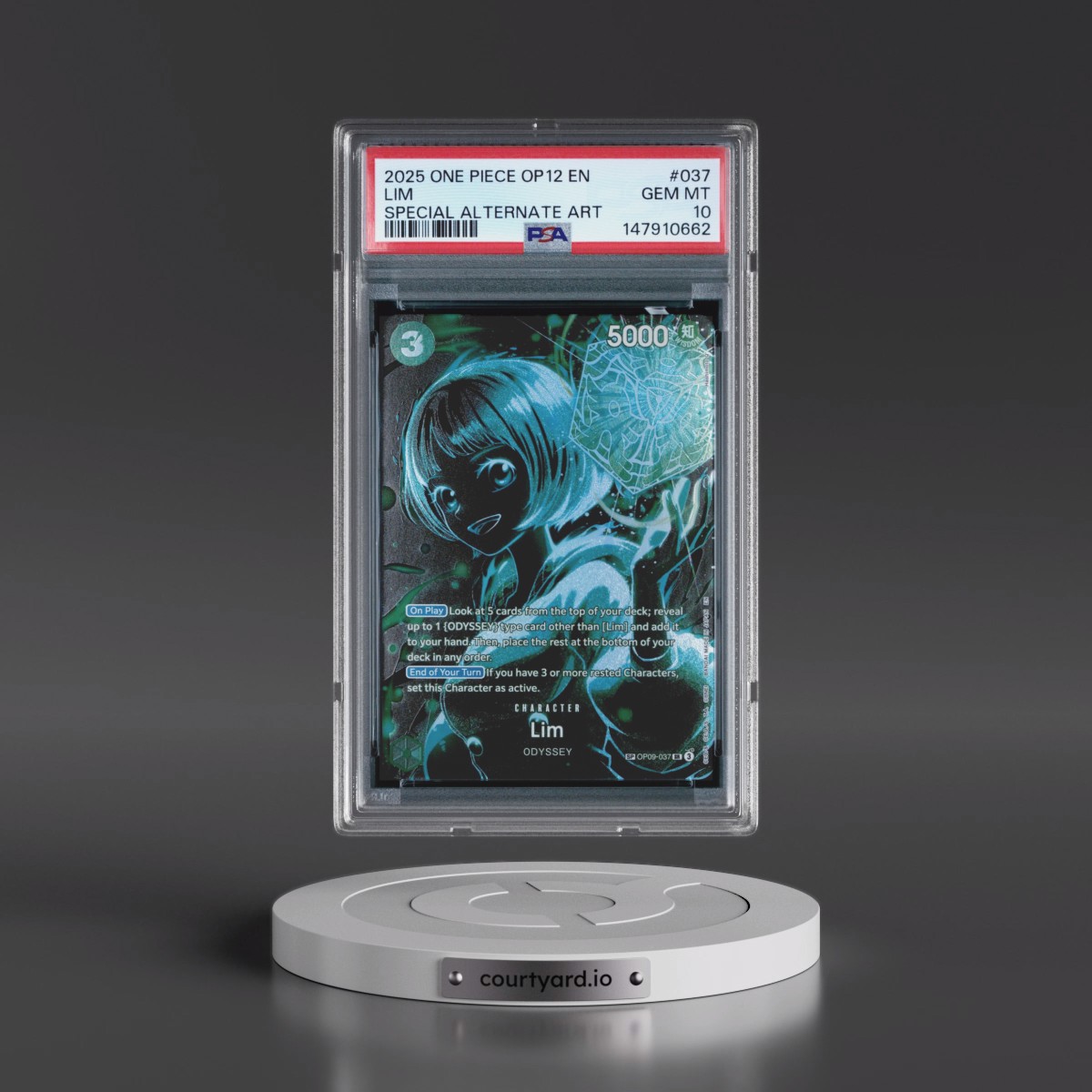 2025 One Piece OP12-Legacy of the Master #037 Lim - Special Alternate Art (PSA 10 GEM MINT)