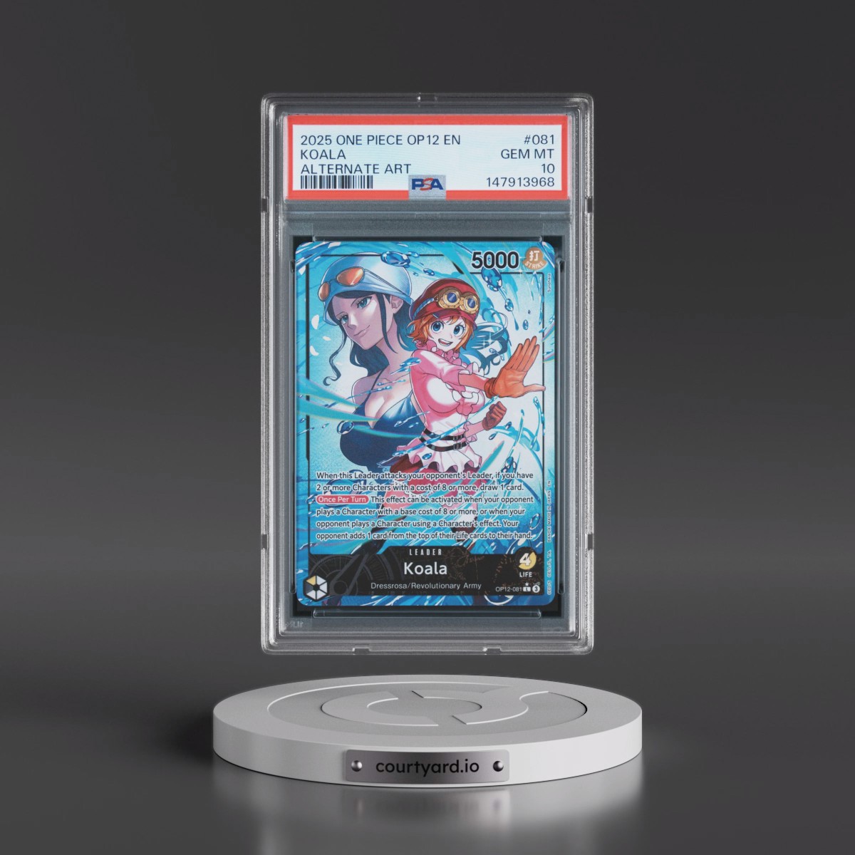 2025 One Piece OP12-Legacy of the Master #081 Koala - Alternate Art (PSA 10 GEM MINT)