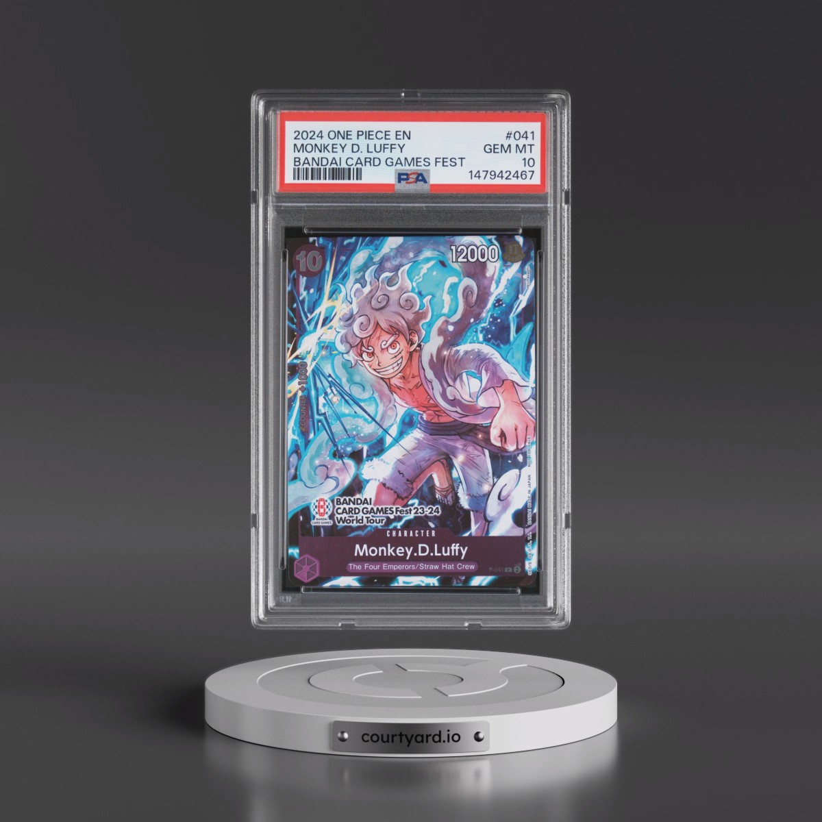 2024 One Piece Promos #041 Monkey D. Luffy - Bandai Card Games Fest (PSA 10 GEM MINT)