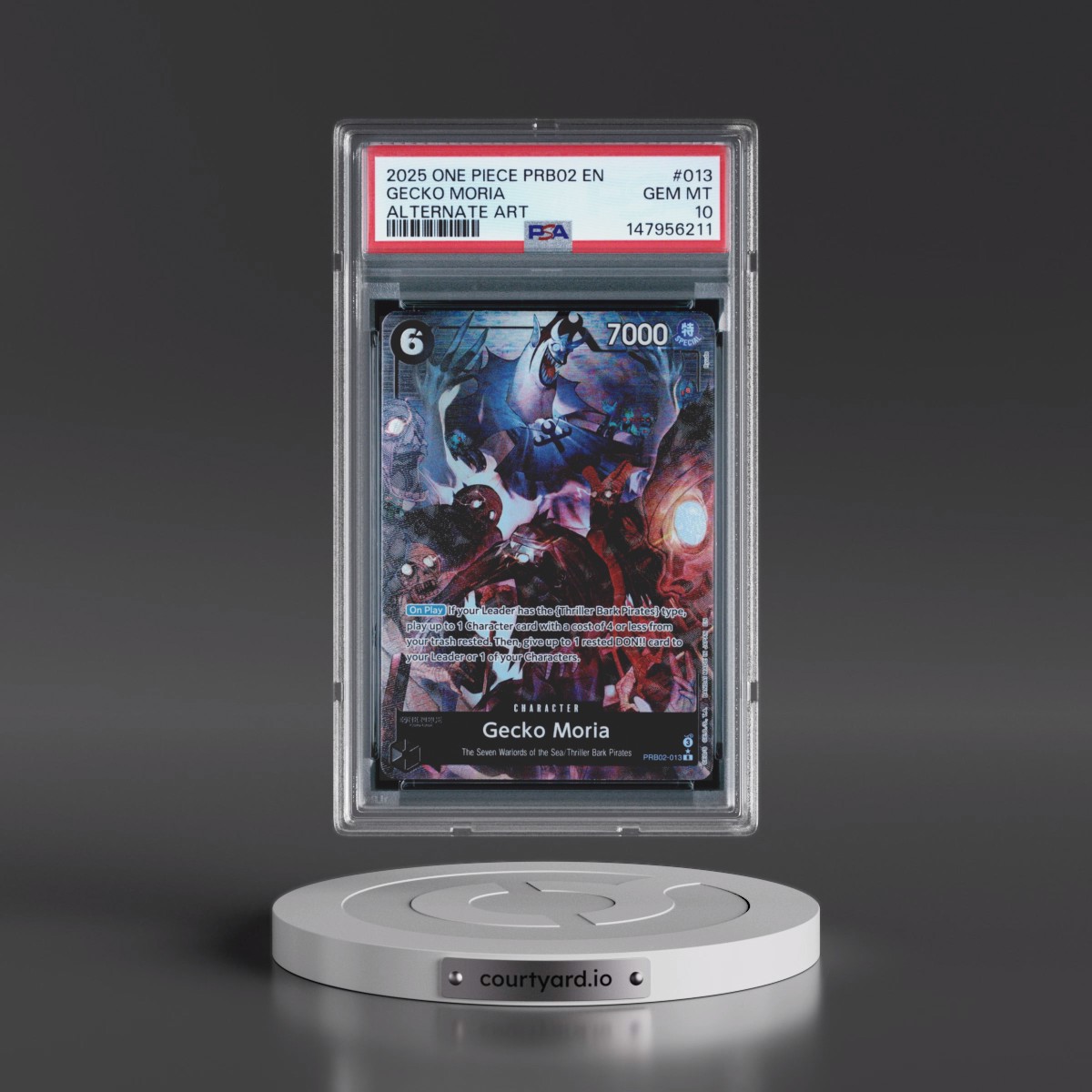 2025 One Piece PRB02-Premium Booster -One Piece Card the Best- Vol.2 #013 Gecko Moria - Alternate Art (PSA 10 GEM MINT)