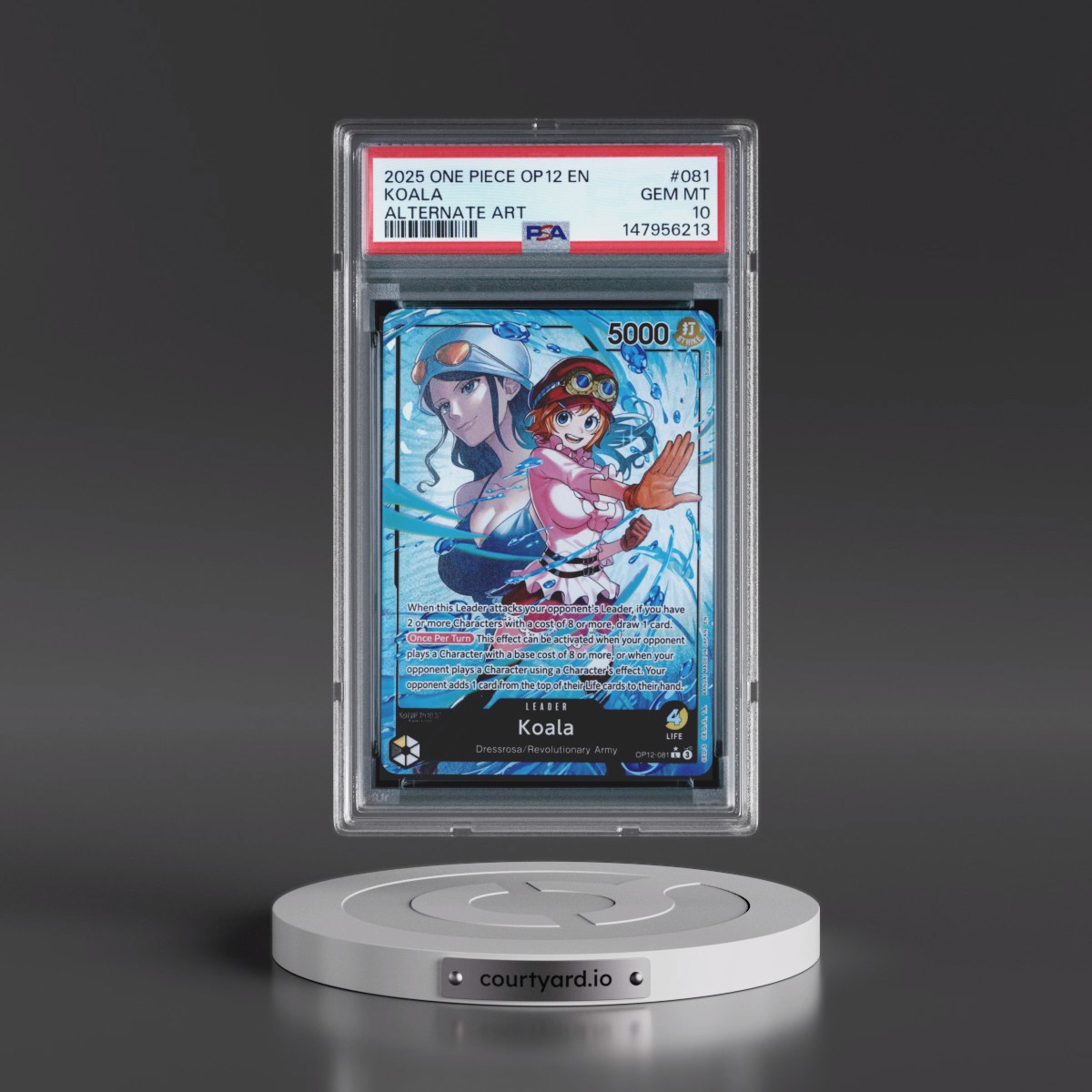 2025 One Piece OP12-Legacy of the Master #081 Koala - Alternate Art (PSA 10 GEM MINT)