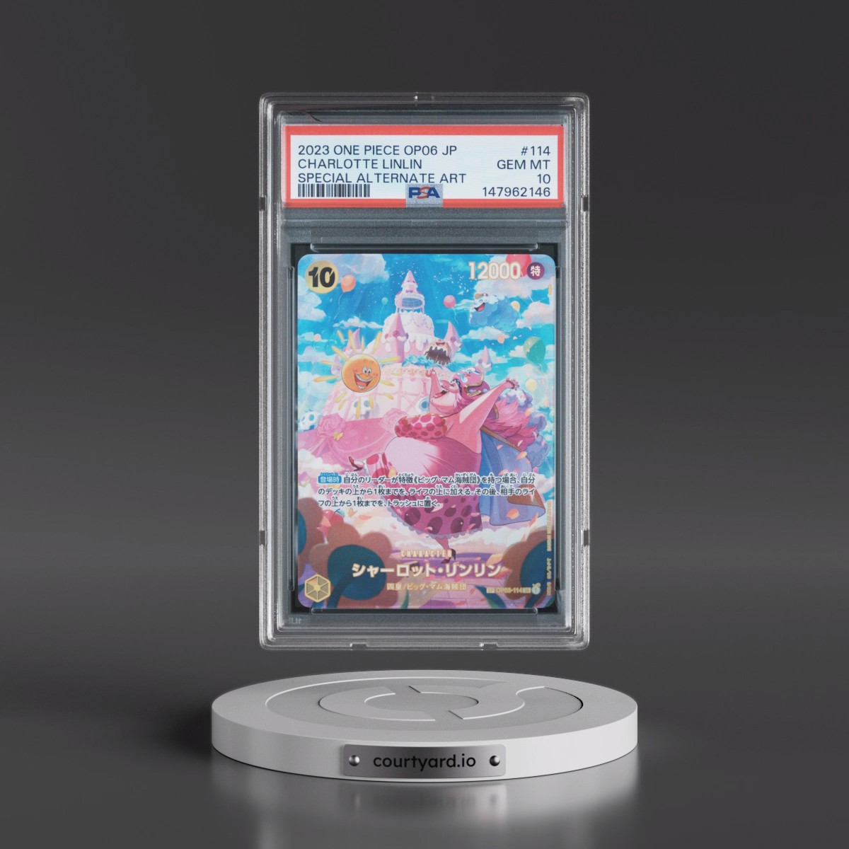 2023 One Piece Japanese OP06-Wings of the Captain #114 Charlotte Linlin - Special Alternate Art (PSA 10 GEM MINT)