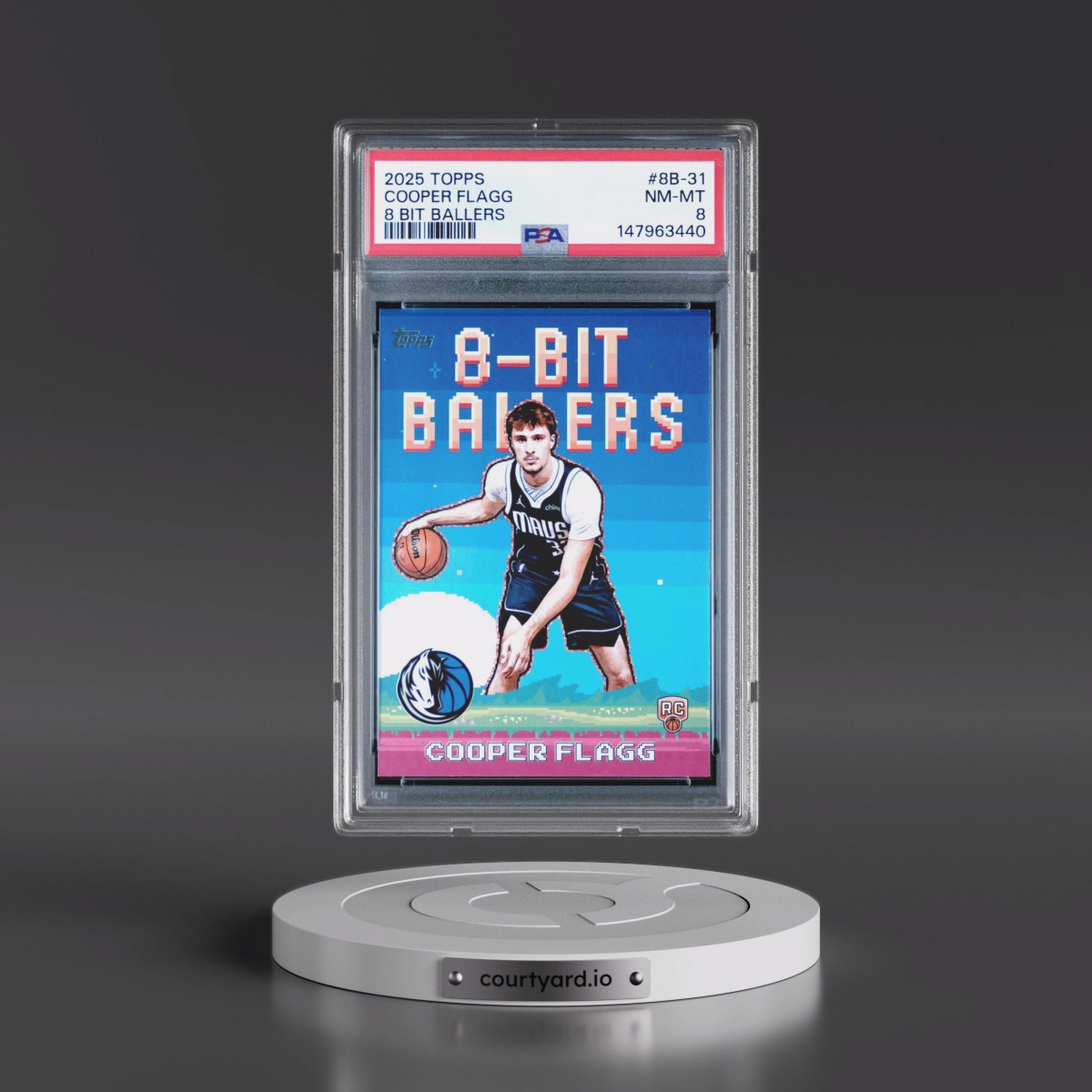 2025 Topps 8 Bit Ballers #8B-31 Cooper Flagg (PSA 8 NM-MT)