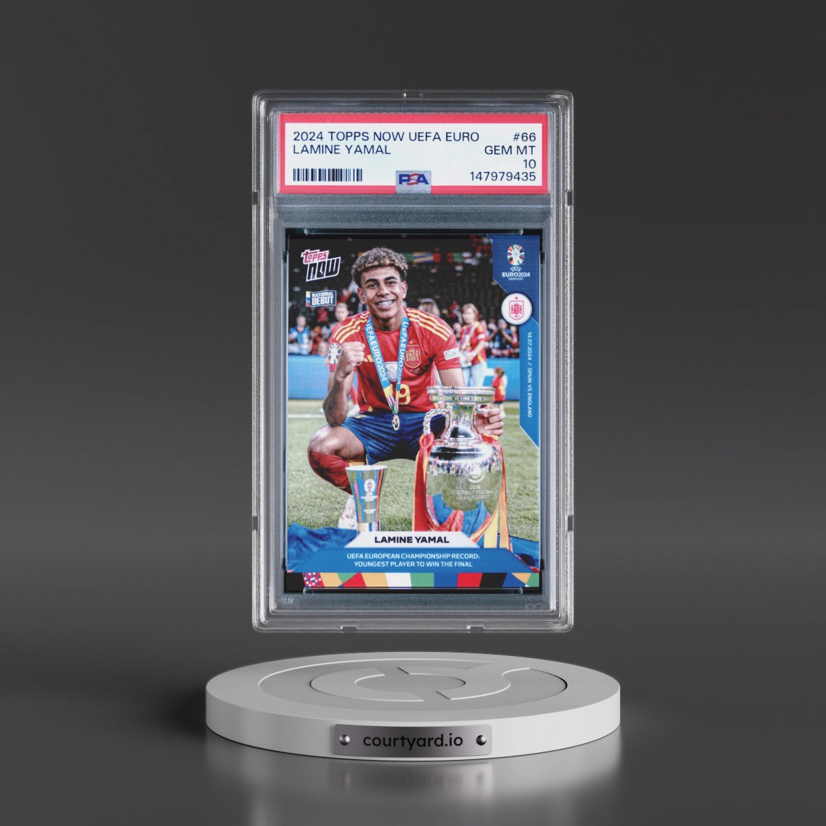 2024 Topps Now UEFA Euro #66 Lamine Yamal (PSA 10 GEM MINT)