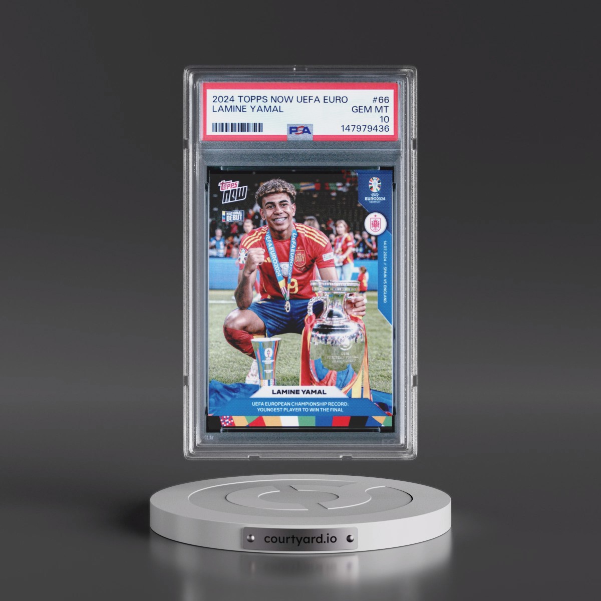 2024 Topps Now UEFA Euro #66 Lamine Yamal (PSA 10 GEM MINT)