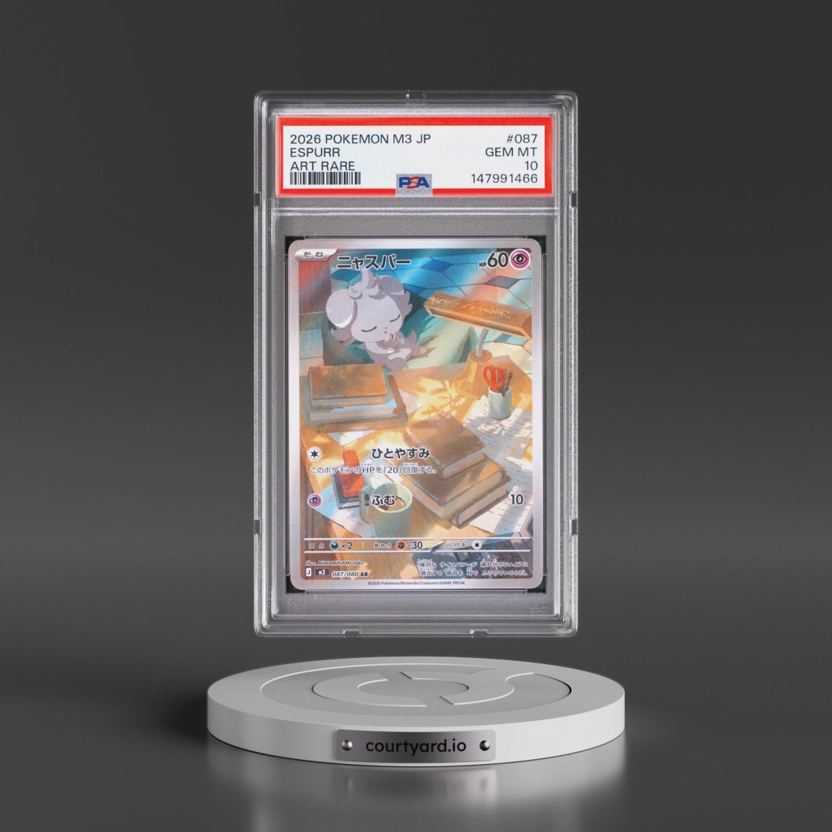 2026 Pokémon M3-Nullifying Zero #087 Espurr - Art Rare (PSA 10 GEM MINT)