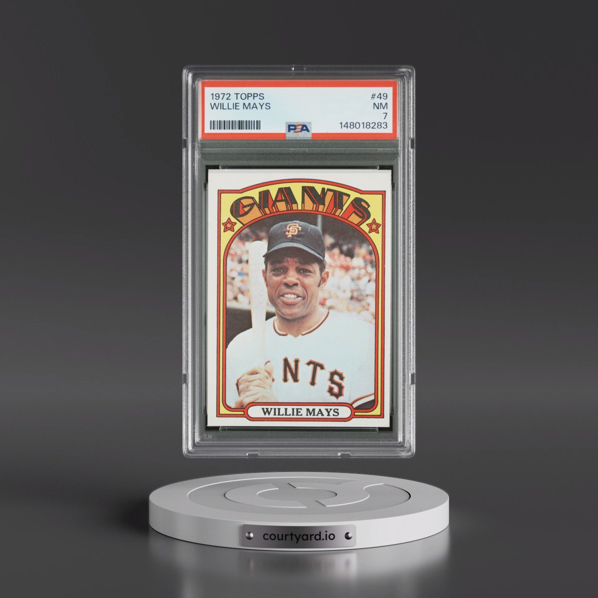 1972 Topps #49 Willie Mays (PSA 7 NM)
