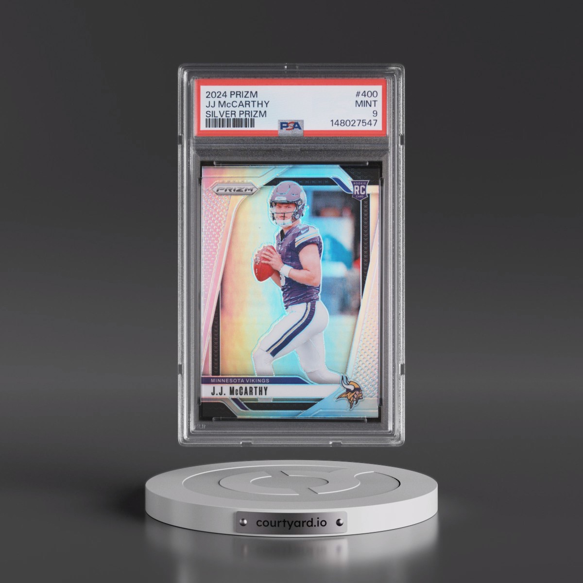 2024 Panini Prizm #400 JJ McCarthy - Silver Prizm (PSA 9 MINT)